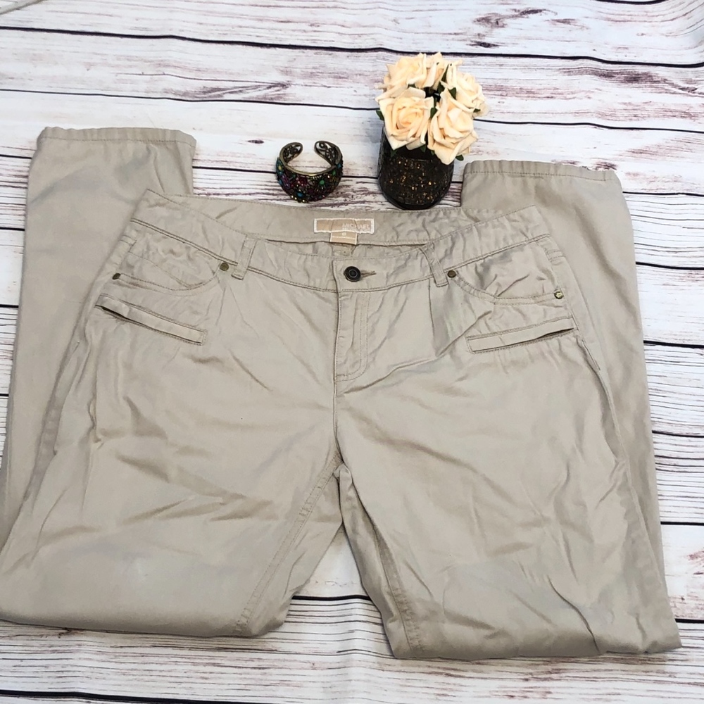 MICHAEL KORS WOMEN KHAKI PANTS SIZE 8
